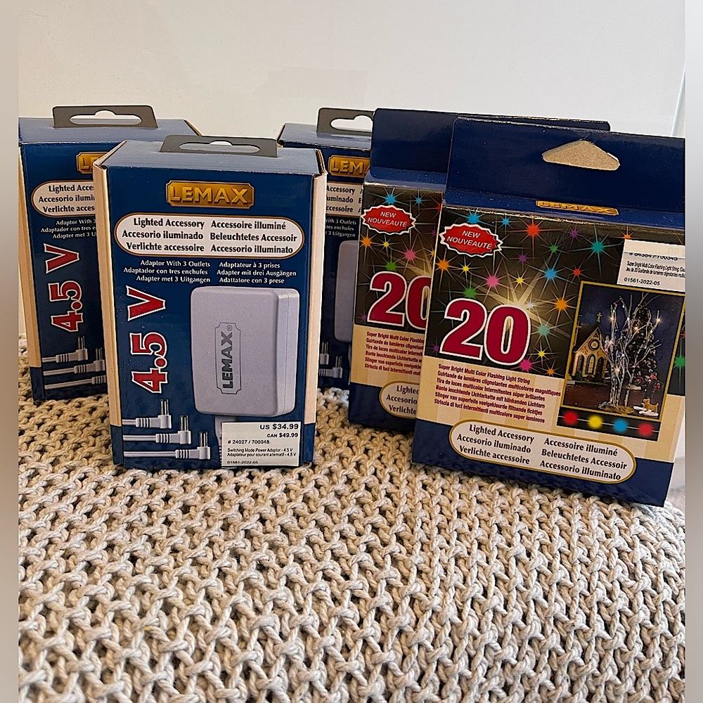 LEMAX Christmas Village Accessory Light Lot